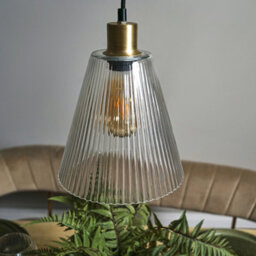 Valuelights Macarthur Matt Gold Ceiling Light Pendant And E27 Gls Led 4W Warm White 2700K Bulb - thumbnail 3