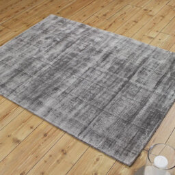 Silver Handmade , Luxurious , Modern , Plain Easy To Clean Viscose Rug For Living Room, Bedroom - 200Cm X 290Cm - thumbnail 5