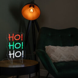 Samuel Alexander 29Cm Light Up Hanging Or Freestanding Christmas Ho Ho Ho Neon Sign - thumbnail 2