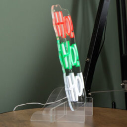 Samuel Alexander 29Cm Light Up Hanging Or Freestanding Christmas Ho Ho Ho Neon Sign - thumbnail 5