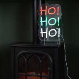 Samuel Alexander 29Cm Light Up Hanging Or Freestanding Christmas Ho Ho Ho Neon Sign - thumbnail 4