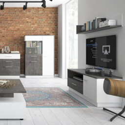 Furniture To Go Zingaro Low Display Cabinet (Lh) - thumbnail 4