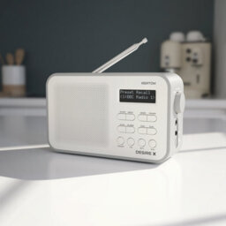 Azatom Desire X Dab / Dab+ Radio Mains & Battery, Bluetooth, Alarms, Fast Presets (Grey) - thumbnail 5