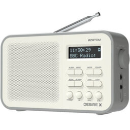 Azatom Desire X Dab / Dab+ Radio Mains & Battery, Bluetooth, Alarms, Fast Presets (Grey) - thumbnail 1