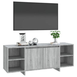 Vidaxl Tv Cabinet Grey Sonoma 130X35X50 Cm Engineered Wood - thumbnail 4
