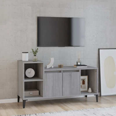 Berkfield Tv Cabinet Grey Sonoma 100X35X55 Cm Engineered Wood - image 1