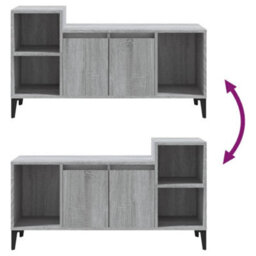 Berkfield Tv Cabinet Grey Sonoma 100X35X55 Cm Engineered Wood - thumbnail 8