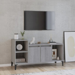 Berkfield Tv Cabinet Grey Sonoma 100X35X55 Cm Engineered Wood