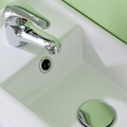 Veebath Linx 400mm Corner Vanity Unit High Gloss White With Basin + Basin Mixer - thumbnail 2