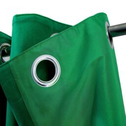 GoodHome Valgreta Dark Green Velvet Lined Eyelet Curtain (W)16.7Cm (L)22.8Cm, Pair - thumbnail 5