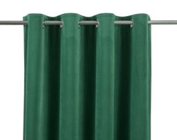 GoodHome Valgreta Dark Green Velvet Lined Eyelet Curtain (W)16.7Cm (L)22.8Cm, Pair - thumbnail 4