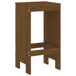 Berkfield Bar Stools 2 Pcs Honey Brown 40X36X75 Cm Solid Wood Pine - thumbnail 6
