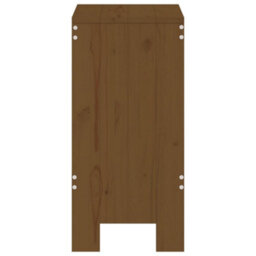 Berkfield Bar Stools 2 Pcs Honey Brown 40X36X75 Cm Solid Wood Pine - thumbnail 5