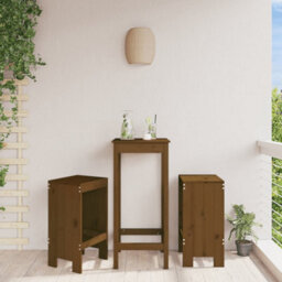 Berkfield Bar Stools 2 Pcs Honey Brown 40X36X75 Cm Solid Wood Pine