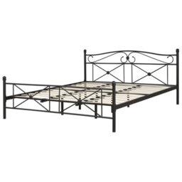 Beliani Bed Metal Rodez 180 X 200 Cm (Eu Super King) Black - thumbnail 6