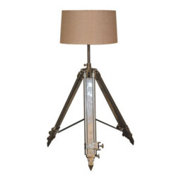 Wyld Haus Modena Chrome Tripod Lamp With Cream Shade - thumbnail 2
