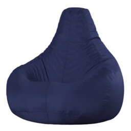Icon Dalton High Back Adult Gaming Indoor Outdoor Bean Bag Chair, Navy