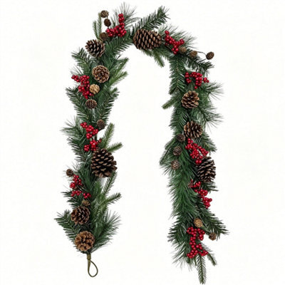 Swantex 1.8M Traditional Christmas Garland - Green