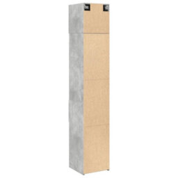 Berkfield Slim Storage Cabinet Concrete Grey 40X42.5X225 Cm Engineered Wood - thumbnail 8