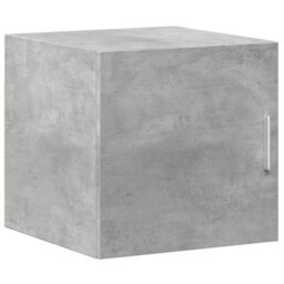 Berkfield Slim Storage Cabinet Concrete Grey 40X42.5X225 Cm Engineered Wood - thumbnail 5