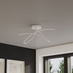 GoodHome Triangular Matt Metal & Plastic White Led Ceiling Light - thumbnail 5