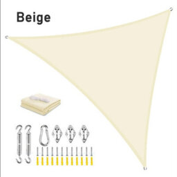 White 3X4X5M Triangular Oxford Shade Sail Uv Resistant - thumbnail 3