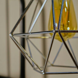 Valuelights Diablo Modern Geometric Silver Metal Basket Cage Ceiling Light Shade (D)21Cm - thumbnail 5