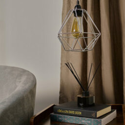 Valuelights Diablo Modern Geometric Silver Metal Basket Cage Ceiling Light Shade (D)21Cm - thumbnail 3