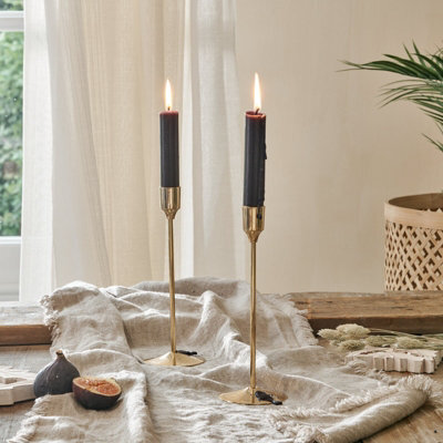 Elegant Gold Candlestick Small - image 1