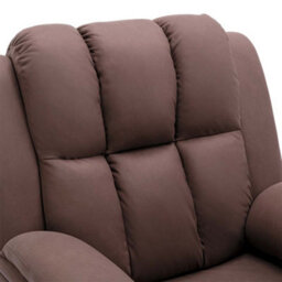 More4Homes Rise Recliner Chair With Single Motor, Remote Control And Pocket Storage In Leather-Look Mocha Technology Fabric - thumbnail 5
