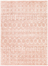 Livabliss Aliyah Shaggy-Global Pink Ivory Plush Soft Pile Living Bedroom Rug 160 X 220 Cm Easy Care, Non Shedding - thumbnail 1