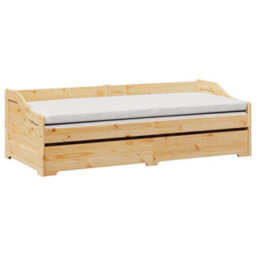 Berkfield Daybed With Trundle Without Mattress Irun 90X200 Cm - thumbnail 4