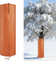 Amorly Brown Tree 20X100Cm Root Protector Winter Protection For Tree Root Self Adhesive Trunk Insulation Cover With Drawstring For Plants - thumbnail 1