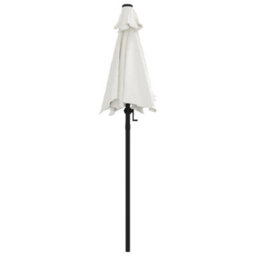 Berkfield Parasol Sand White 200X211 Cm Aluminium - thumbnail 3
