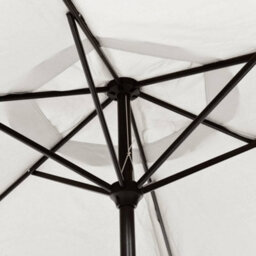 Berkfield Parasol Sand White 200X211 Cm Aluminium - thumbnail 4