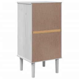 Berkfield Bedside Cabinet Senja Rattan Look White 40X35X80 Cm Solid Wood Pine - thumbnail 8