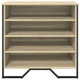 Berkfield Shoe Cabinet Sonoma Oak 80X38X78 Cm Engineered Wood - thumbnail 4