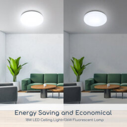 Aigostar 18W Bathroom Ceiling Light, 2100Lm Led Light Ip54 Waterproof 6500K Cool White - thumbnail 6