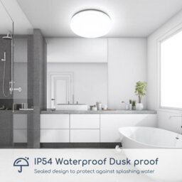Aigostar 18W Bathroom Ceiling Light, 2100Lm Led Light Ip54 Waterproof 6500K Cool White - thumbnail 2