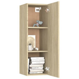 Walplus Tv Cabinets 2 Pcs Sonoma Oak 30.5X30X90 Cm Engineered Wood - thumbnail 9