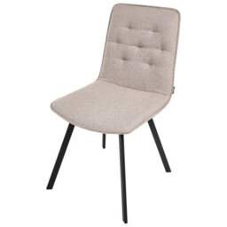 Wyld And Coco Light Brown Armless Dining Chairs Set Of 2 Scandinavian, Textured Easy-Clean Fabric - thumbnail 6