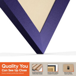 "30X17"" Purple Sleek Vinyl Record Frame With Ivory Mount For 12 Inch Lp Album Cover & Disc - Ak Frames" - thumbnail 3
