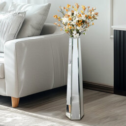 Artloge 77Cm Tall Mirror Floor Vase Thin Sophisticated Vessel For Dried Flowers - thumbnail 9