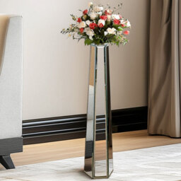 Artloge 77Cm Tall Mirror Floor Vase Thin Sophisticated Vessel For Dried Flowers - thumbnail 5
