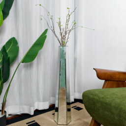 Artloge 77Cm Tall Mirror Floor Vase Thin Sophisticated Vessel For Dried Flowers - thumbnail 7