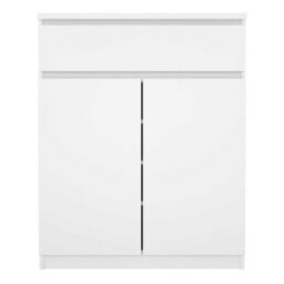 Wyld Haus Budapest Tall White Gloss Wooden Sideboard - 1 Drawer, 2 Doors - thumbnail 3