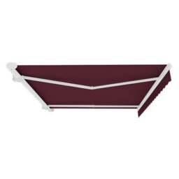 Primrose Awnings 3.0M X 2.5M Retractable Electric Full Cassette Burgundy Awning Outdoor Patio Canopy - thumbnail 2