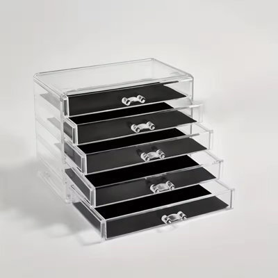 3 Or 5 Layer Acrylic Drawer Clear Office Organizer Desk Pencil Holder Large Desk Accessories Display Caddy For Home - image 1