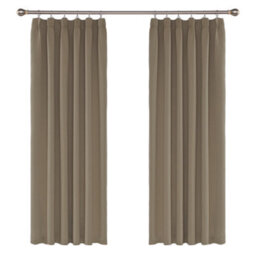 Deconovo Pencil Pleat Thermal Insulated Blackout Curtains Energy Saving Curtains Noise Reducing 52 X 84 Inch Khaki 2 Panels - thumbnail 1