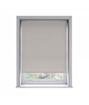 115Cm No Drill Self Adhesive Mink Thermal Blackout Roller Blind (170Cm Drop)